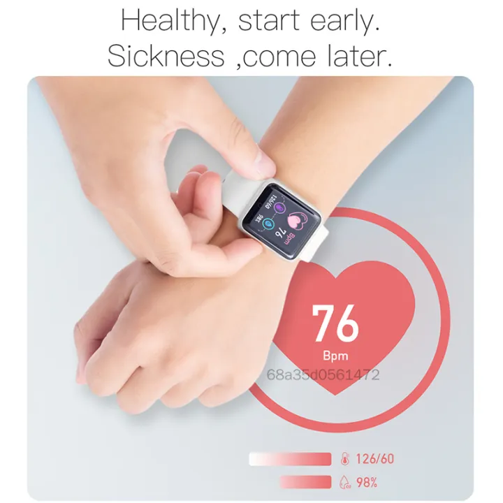 Y68 Đồng hồ thông minh Waterproof Waterproof Smart Vòng đeo tay Relo theo dõi nhịp tim TF-Lvi-VN