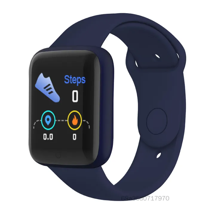 Y68 Đồng hồ thông minh Waterproof Waterproof Smart Vòng đeo tay Relo theo dõi nhịp tim TF-Lvi-VN