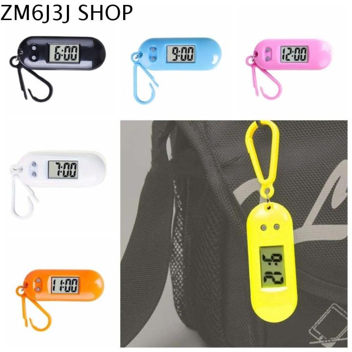 ZM6J3J Màn hình chìa khóa Móc khóa đồng hồ điện tử kỹ thuật số Bảng hiển thị thời gian Đồng hồ hình bầu dục Móc khóa đồng hồ điện tử Đồng hồ đeo tay Di động Đồng hồ kỹ thuật số LED Mini Sinh viên