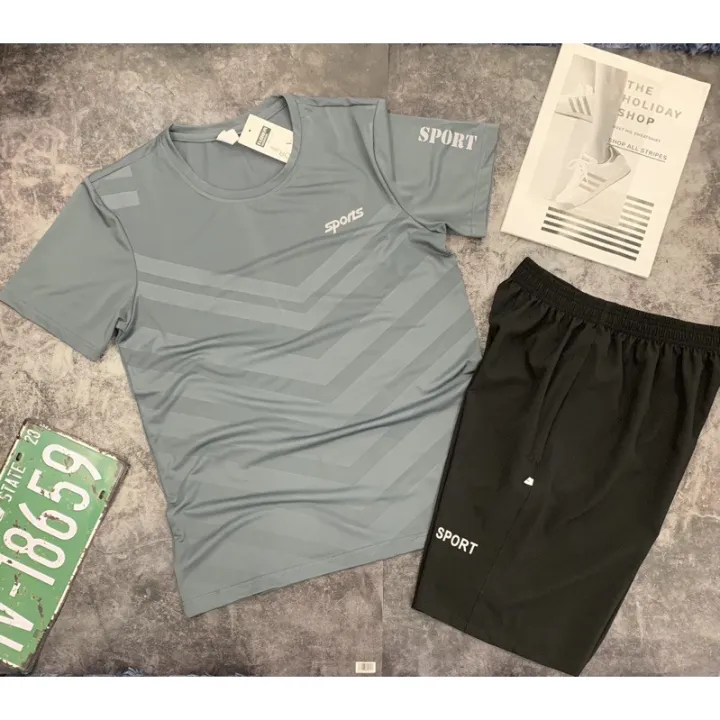 Đồ Bộ Quần Áo Thể Thao Nam Mùa Hè Chất Thun Lạnh Co Giãn 4 Chiều BTT01