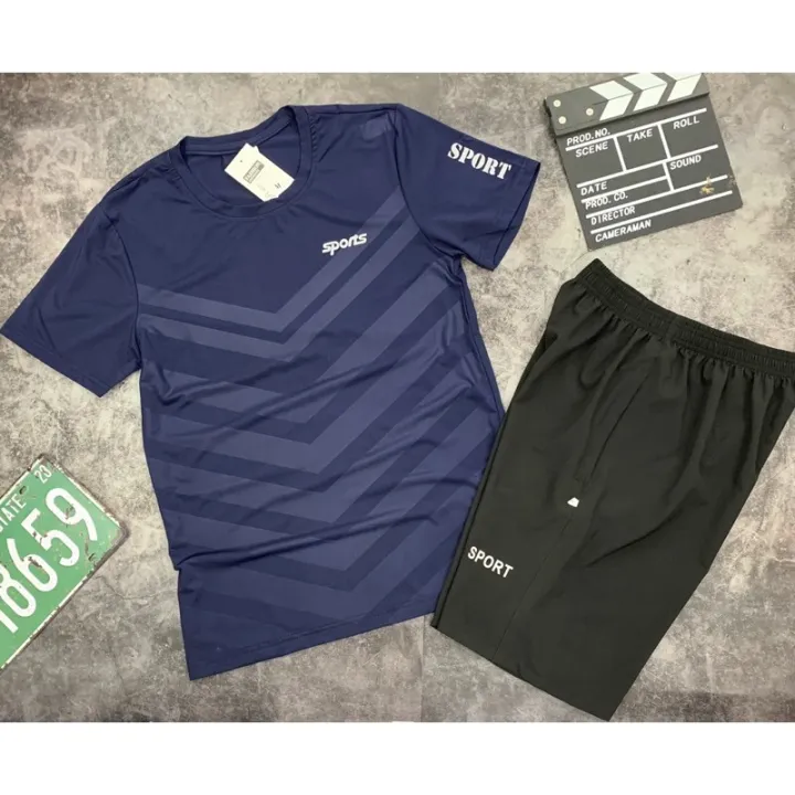 Đồ Bộ Quần Áo Thể Thao Nam Mùa Hè Chất Thun Lạnh Co Giãn 4 Chiều BTT01