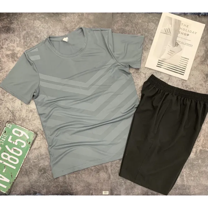 Đồ Bộ Quần Áo Thể Thao Nam Mùa Hè Chất Thun Lạnh Co Giãn 4 Chiều BTT01